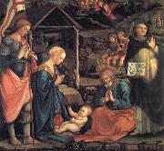 The Adoration of the Infant Jesus with St George and St Vincent Ferrer